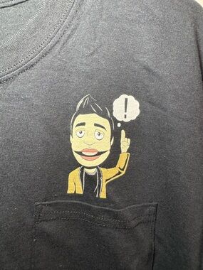 EUC Panic at the Disco Tour Date Black Pocket T Shirt Mens Size Large